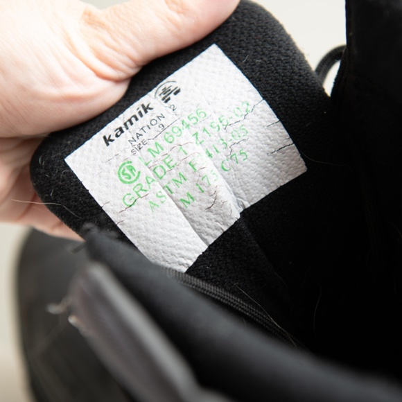 Kamik Industrial Snow Boots Black M 9 Reinforced Toe Work Boots Winter Construct - Picture 6 of 8